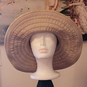 August Bloomindale's Metallic Ribbon Floppy Hat​​​